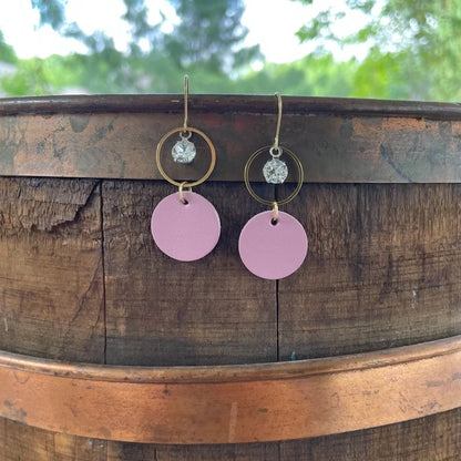 Dusty Mauve Serene Drop Earrings