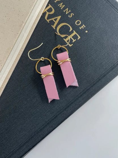Dusty Mauve Tethered Home Earrings