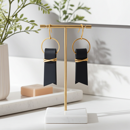 Inkwell Tethered Home Earrings by Forever Dwelling