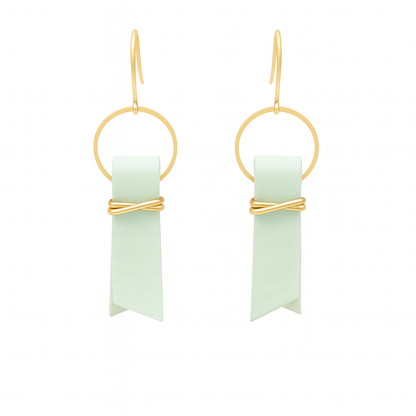 Seafoam Green Tethered Home Earrings by Forever Dwelling